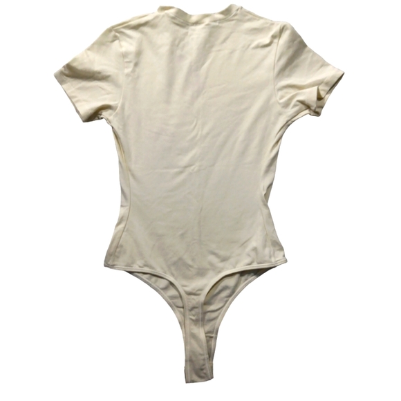 SKIMS Short Sleeve Thong Cotton Jersey Bodysuit SZ Small - Picture 4 of 8